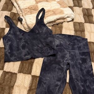 Lululemon Athletica Diamond Dye Align Tank and Leggings Set